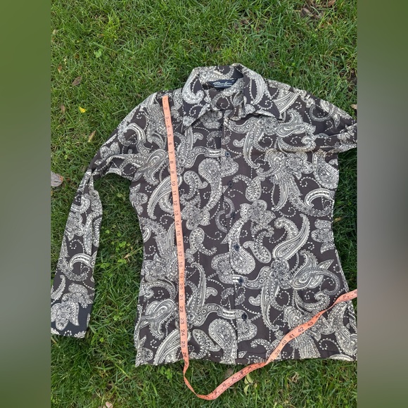 70s Vintage Unisex Paisley Disco Shirt - Picture 5 of 6